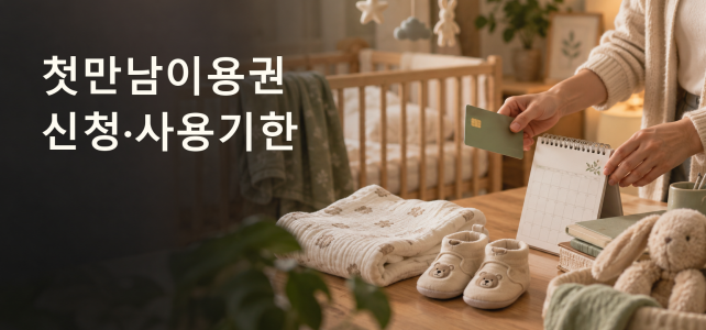 2026 첫만남이용권, 첫째·둘째 금액과 신청·사용기한